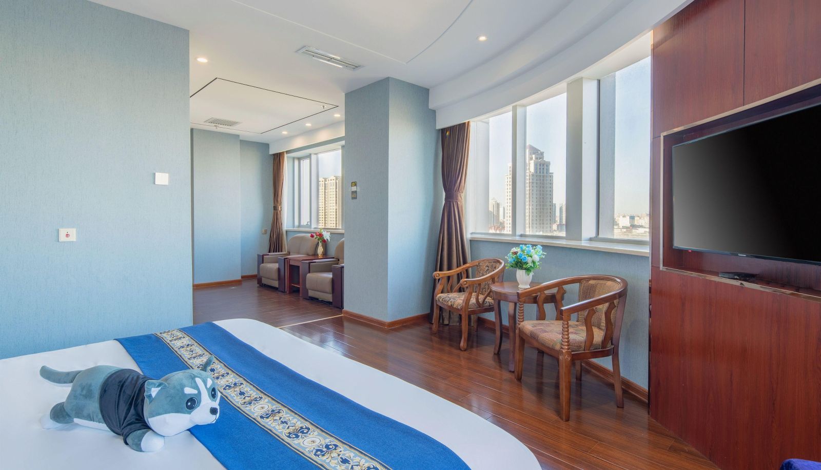 Business-kamer - Huayi Boutique Hotel Apartment (Tianjin Polar Ocean Museum Binhai High Speed Railway Station Store)