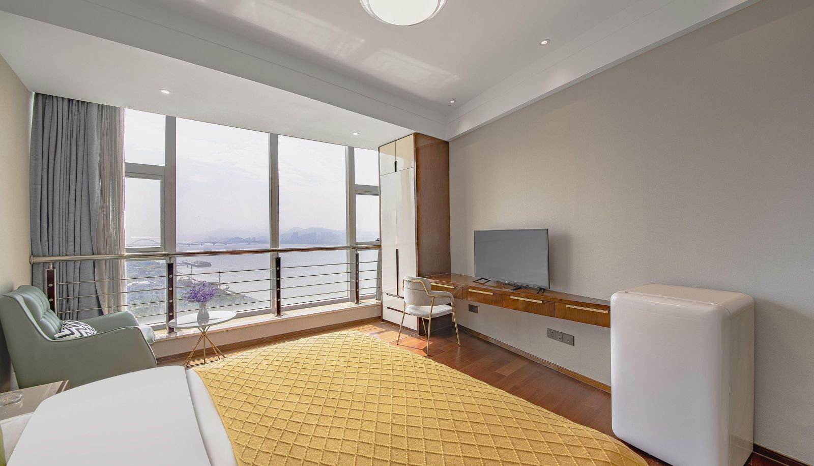 Zimmer mit Flussblick - Hangzhou Eucalyptus Shuju Jiangjing Apartment (Jinbo Bay Branch)