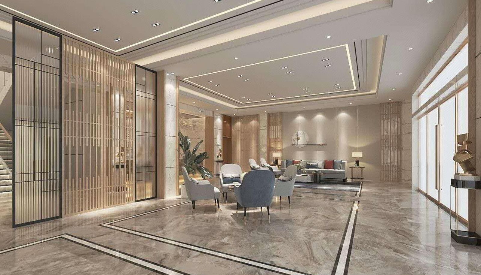 Buitenruimte van het hotel - Jingyue Resort Hotel