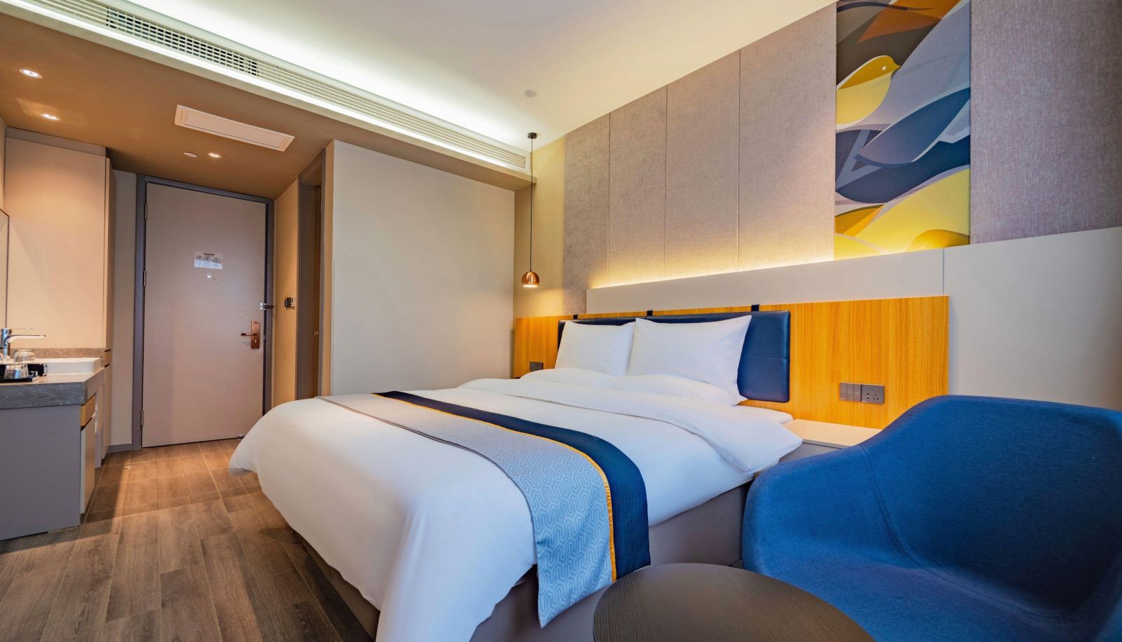 Pokój typu business - a subsidiary of Rujia Ruibai Cloud Hotel of Qujiang University of Technology in Xi'an
