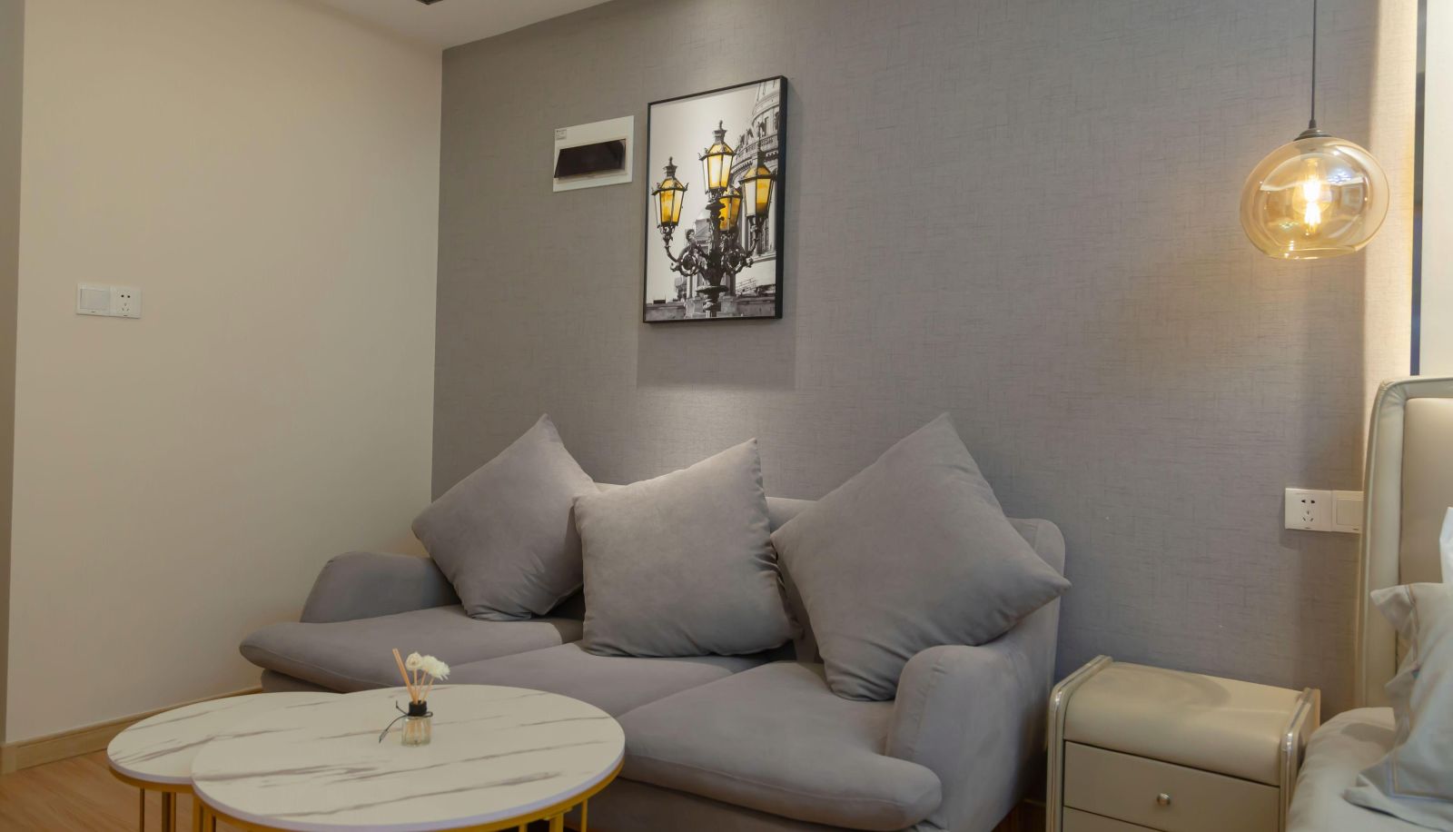 Chambre - Huiji District)  North University City Dayin Art Shadow Hotel (Happy Plaza Branch