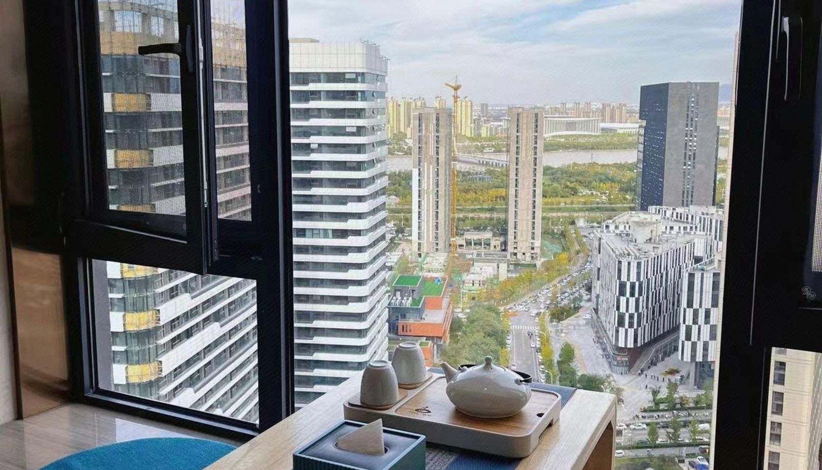 Zimmer mit Flussblick - Runjia Hotel (Eurasian Avenue Branch of Xi'an Chanba International Convention and Exhibition Center)