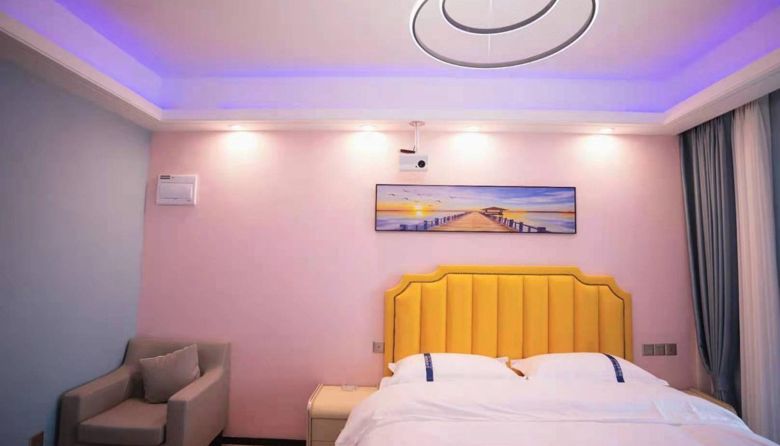 Kamer met uitzicht op het meer - Jimmy Movie Hotel (Yanghu New City Subway Station Store)