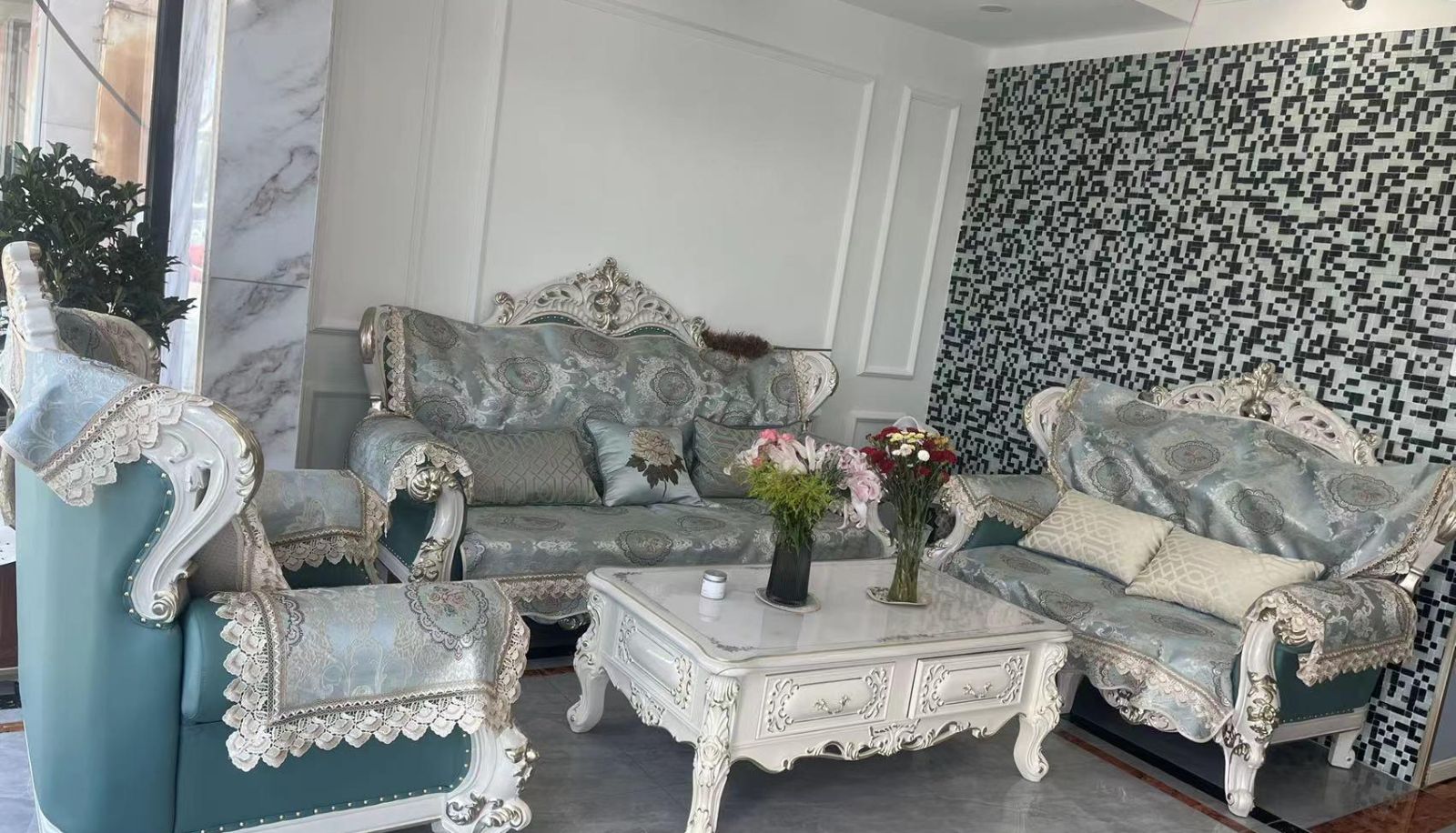 Buitenruimte van het hotel - Yantai Xiaomei Hotel