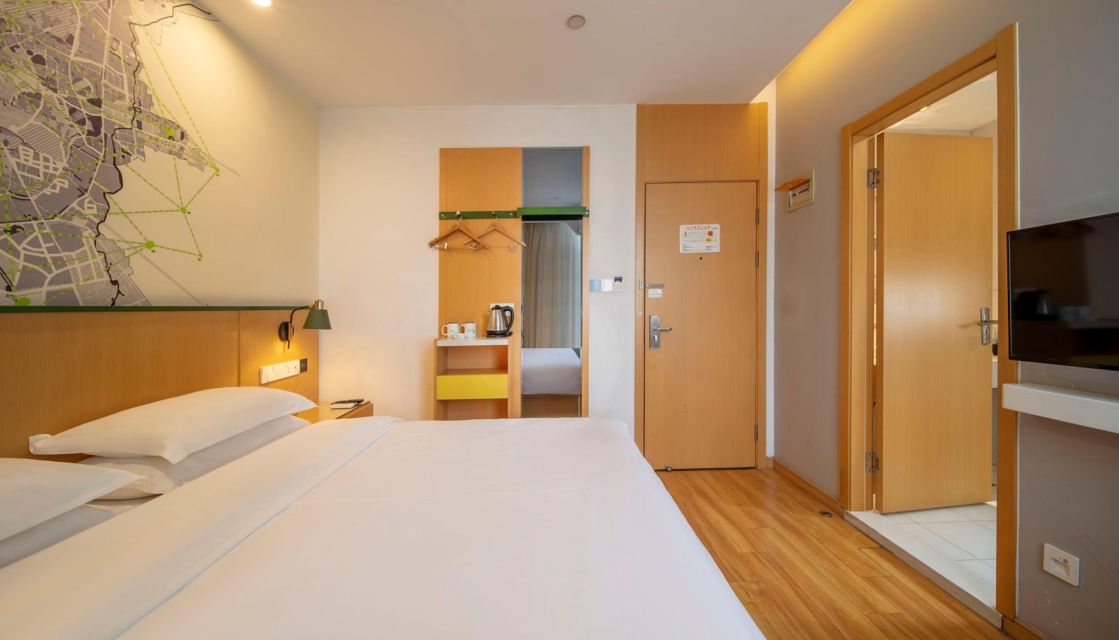 Business-Zimmer - Qingpi Tree Hotel (Hefei Feidong Yuzhou Central Plaza Store)
