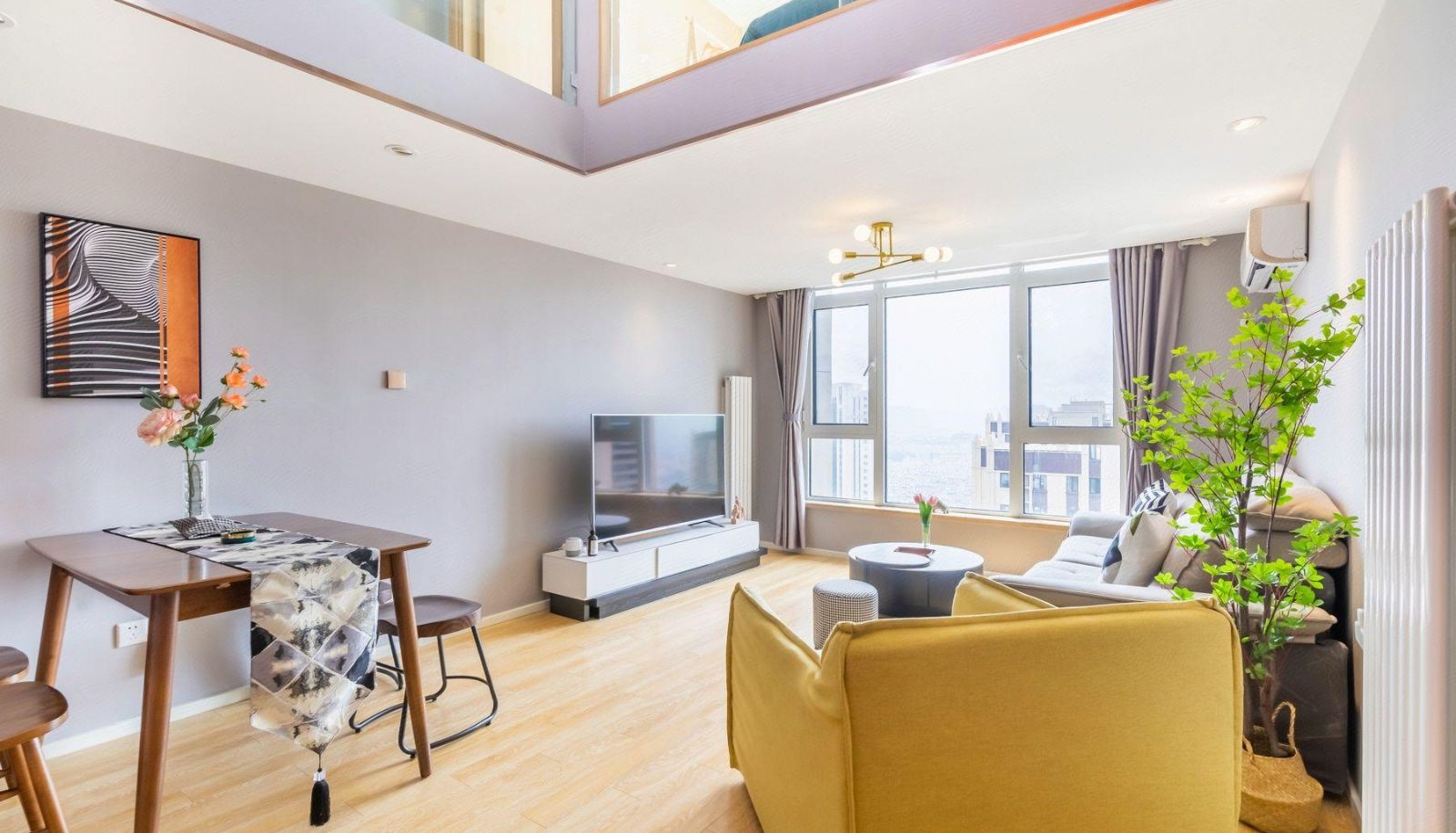 Pokój - Visgaya Intelligent Luxury Loft Movie Watching Apartment (Poly Central Park Branch)
