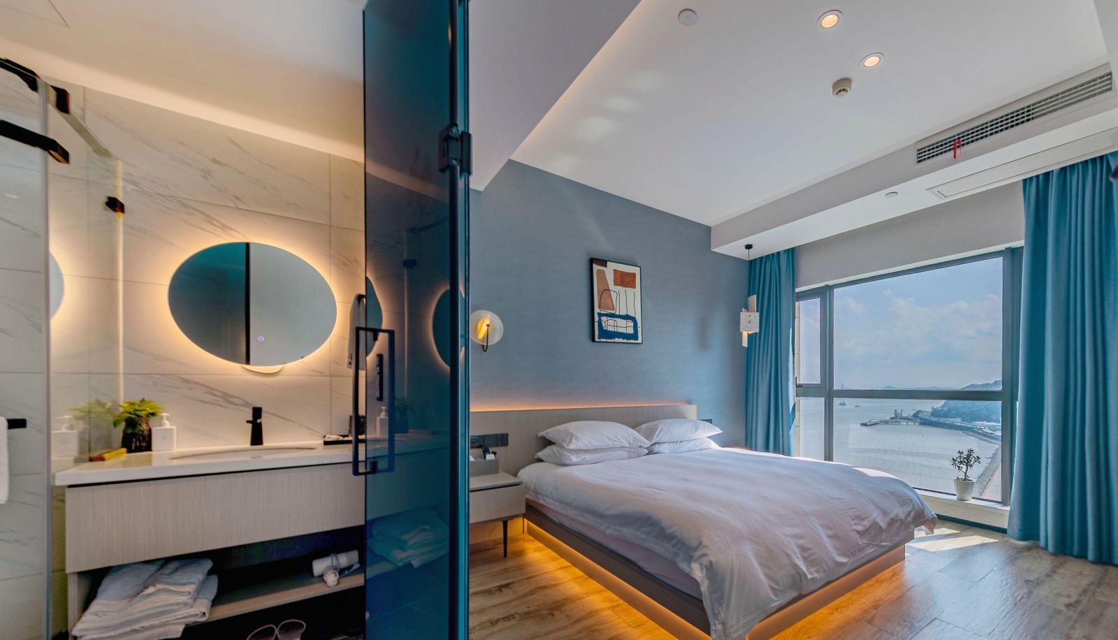 Zimmer mit Meerblick - Zhoushan Wuyou · Yiju Intelligent Seaview Hotel (Half Shengdong Wharf Store)