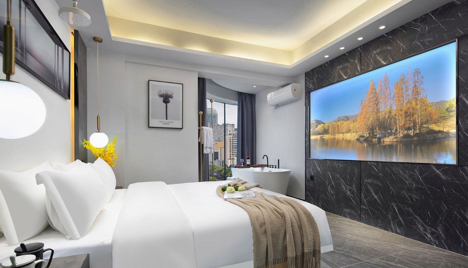 Zimmer - Yishang · Light Luxury Hotel (Xiangya Affiliated First Store)