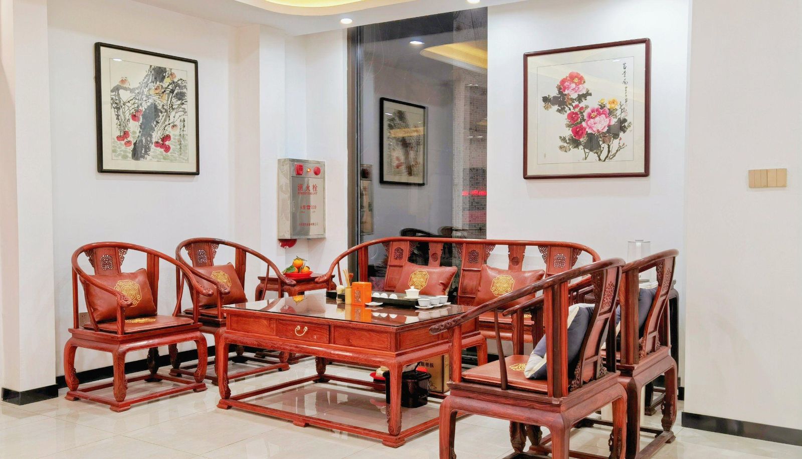 Buitenruimte van het hotel - Hongmen Residence