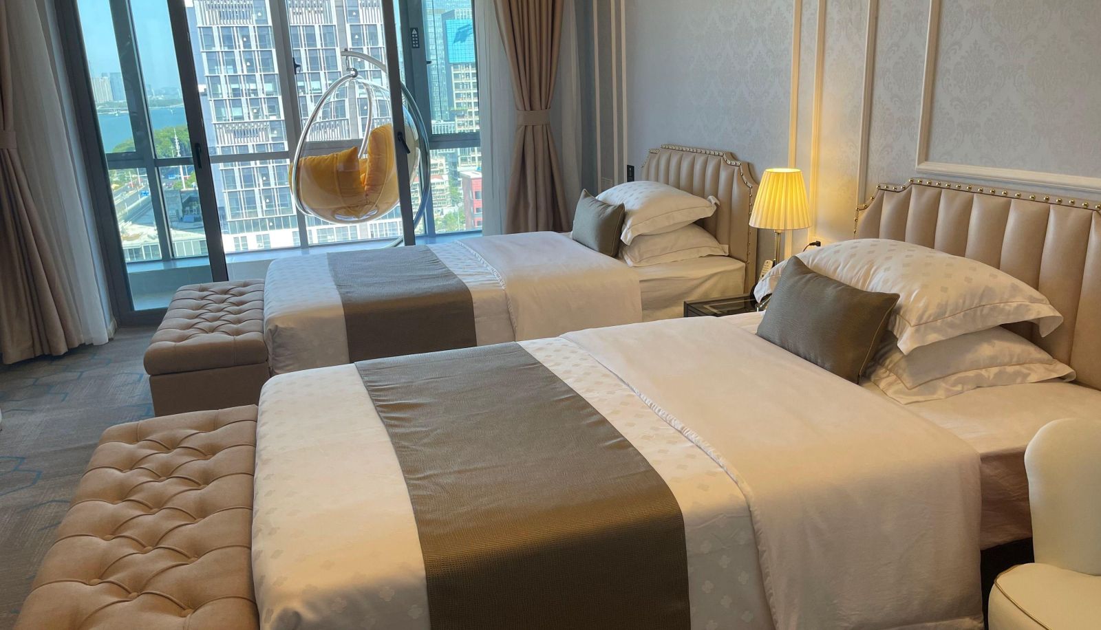 Pokój z widokiem na rzekę - Zhoushang Gaogao Jiangjing Hotel (Wuyi Plaza Store)
