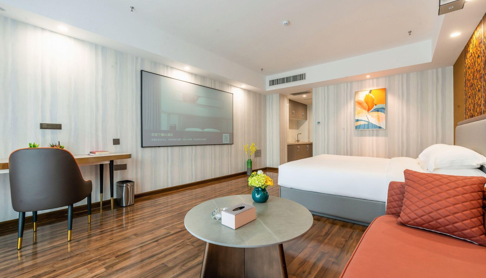 Zimmer - Manlu CC Hotel (Cultural and Creative Town Branch of Wenjiaoyuan Subway Station)