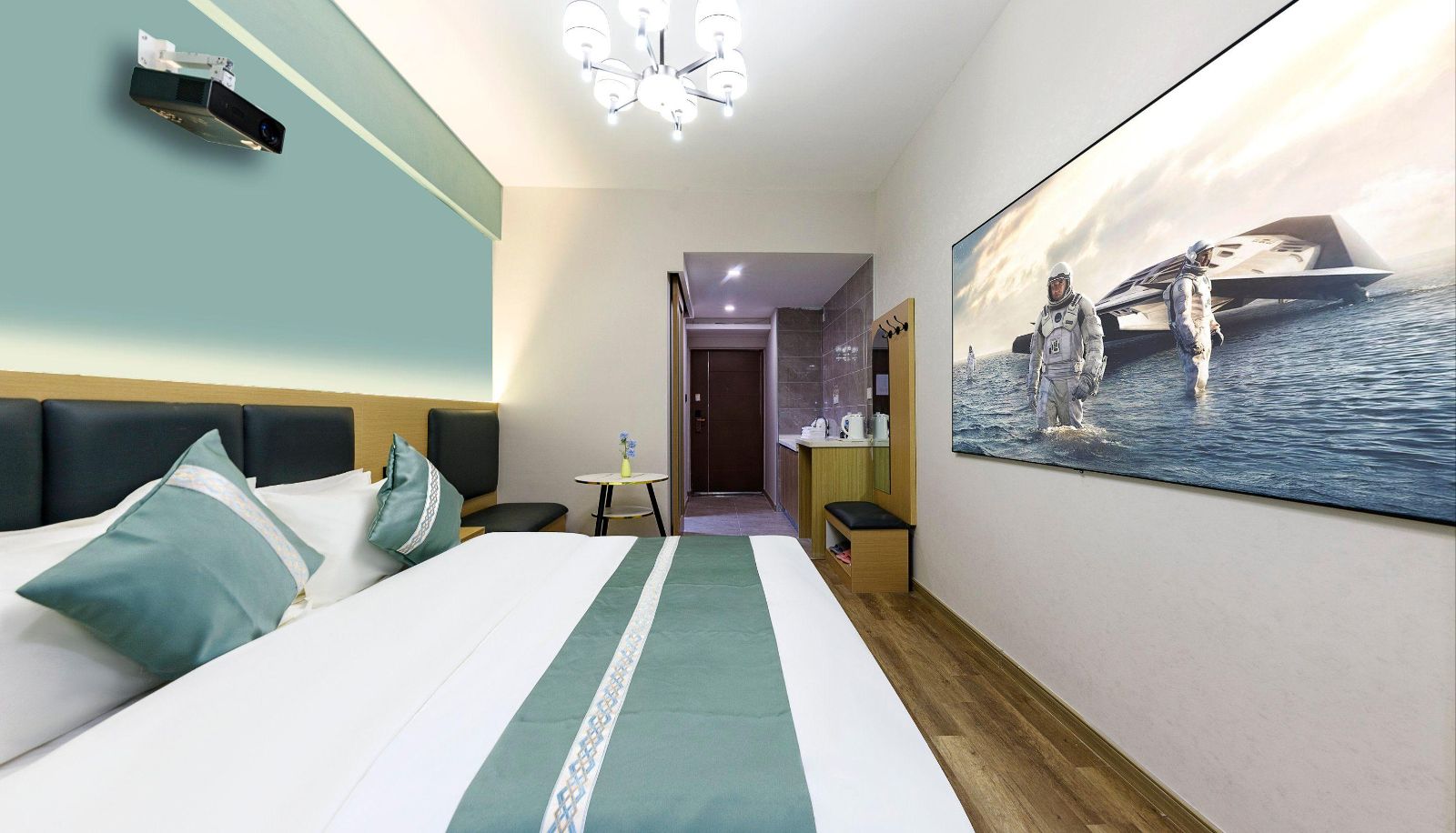 Pokój typu business - Xishang Intelligent Viewing Hotel (Nanyang Xincun Subway Station Entrance/Exit B Store)