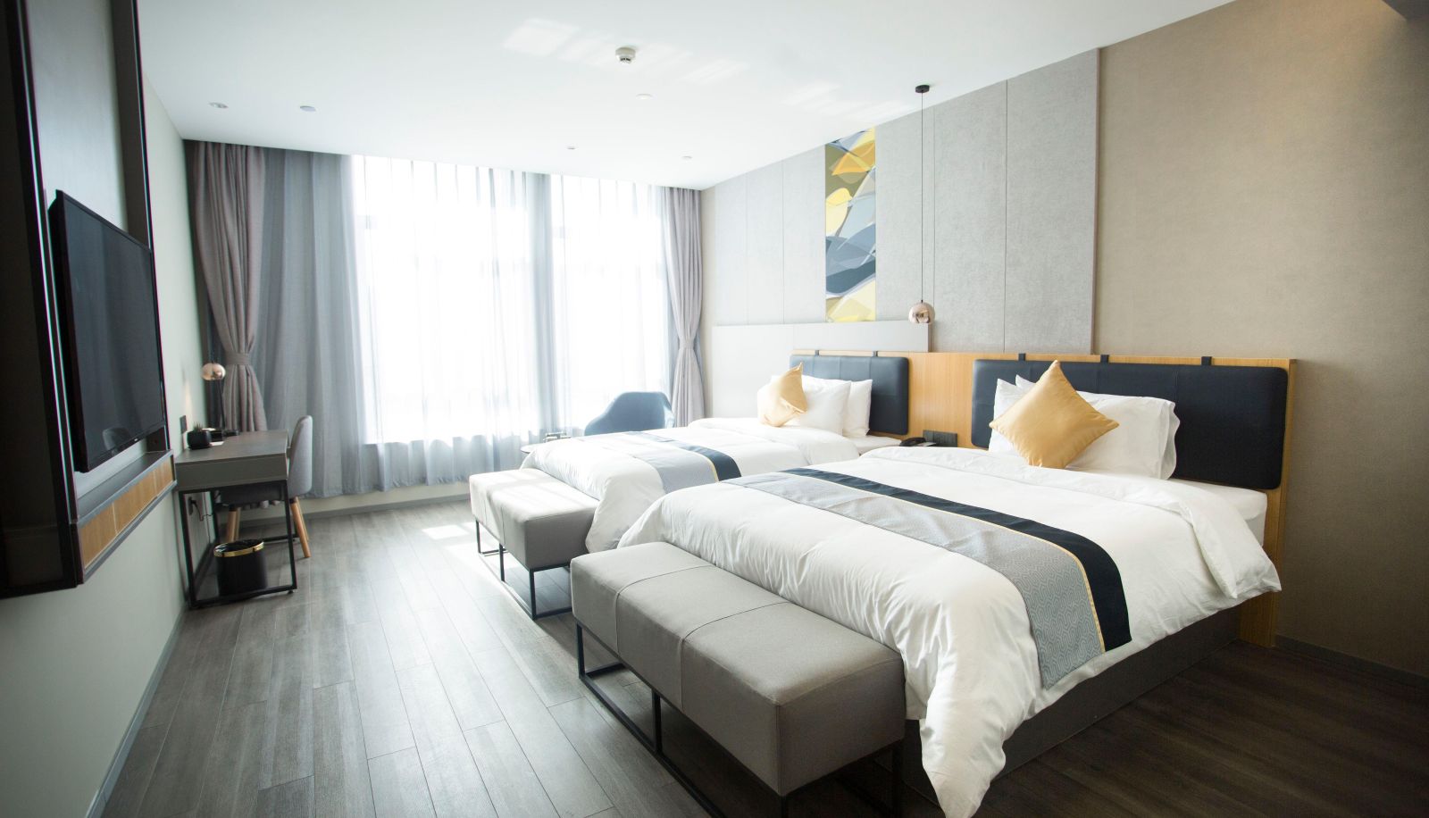 Gezinskamer - Rujia Business Travel Hotel (Shangzhou West Road Branch of Shangluo Municipal Government)