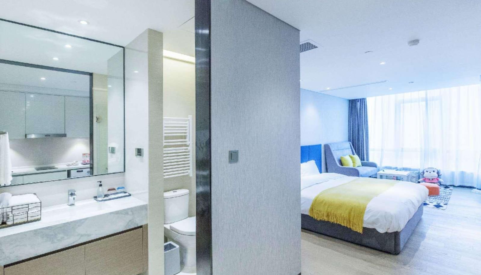 Room with river view - Ousu Hotel (Binjiang Hangzhou Printing Store)