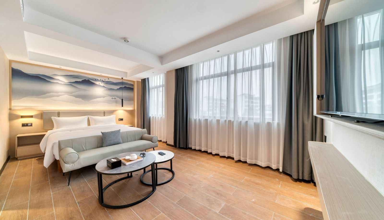 Habitación familiar - Yiwu Oulong Yueju Hotel (Wanda Plaza Branch)