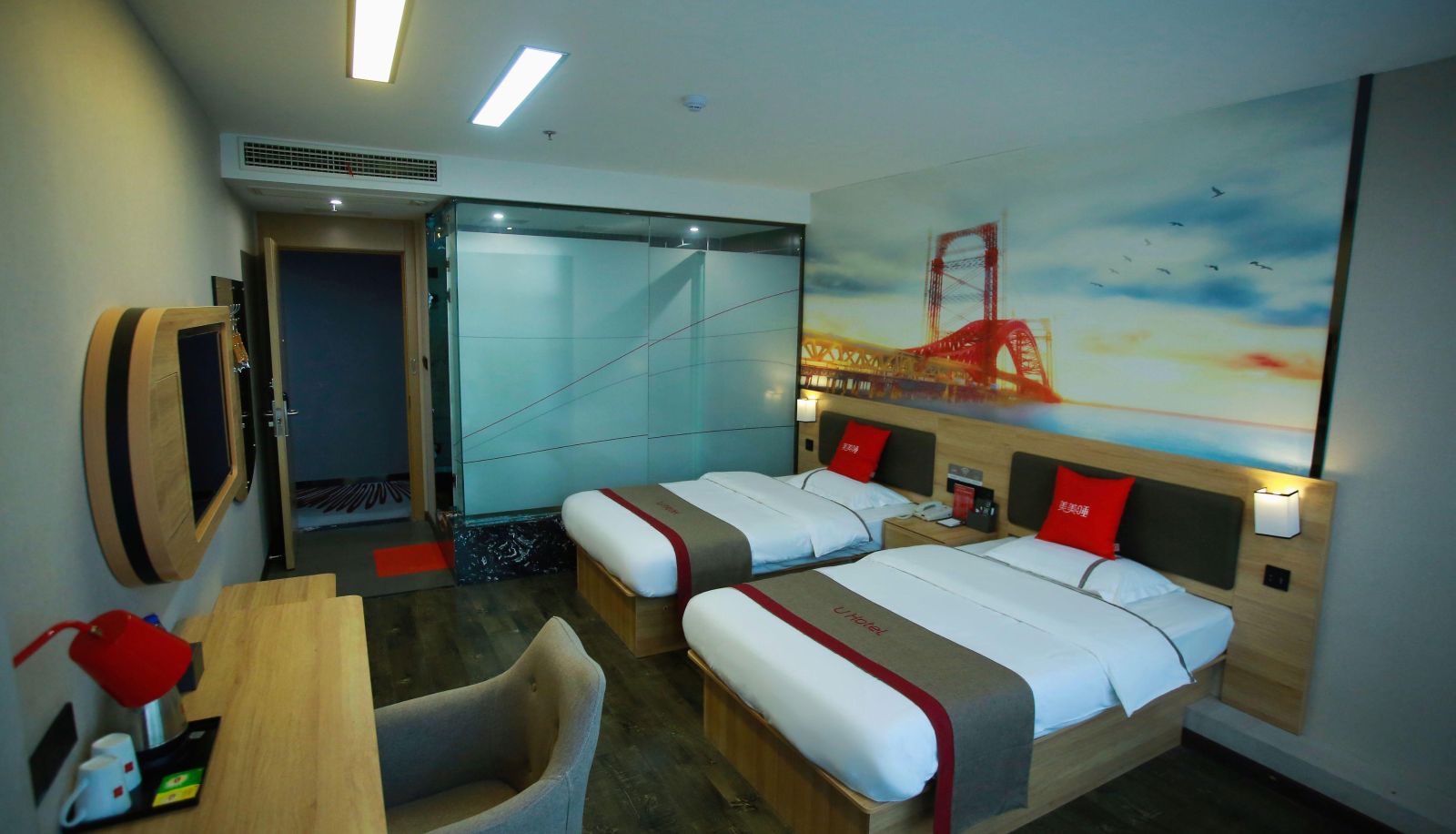 Business-Zimmer - Anhui)  Shucheng County Shangkeyou Hotel (Yuanda Ganghui RT-Mart Store