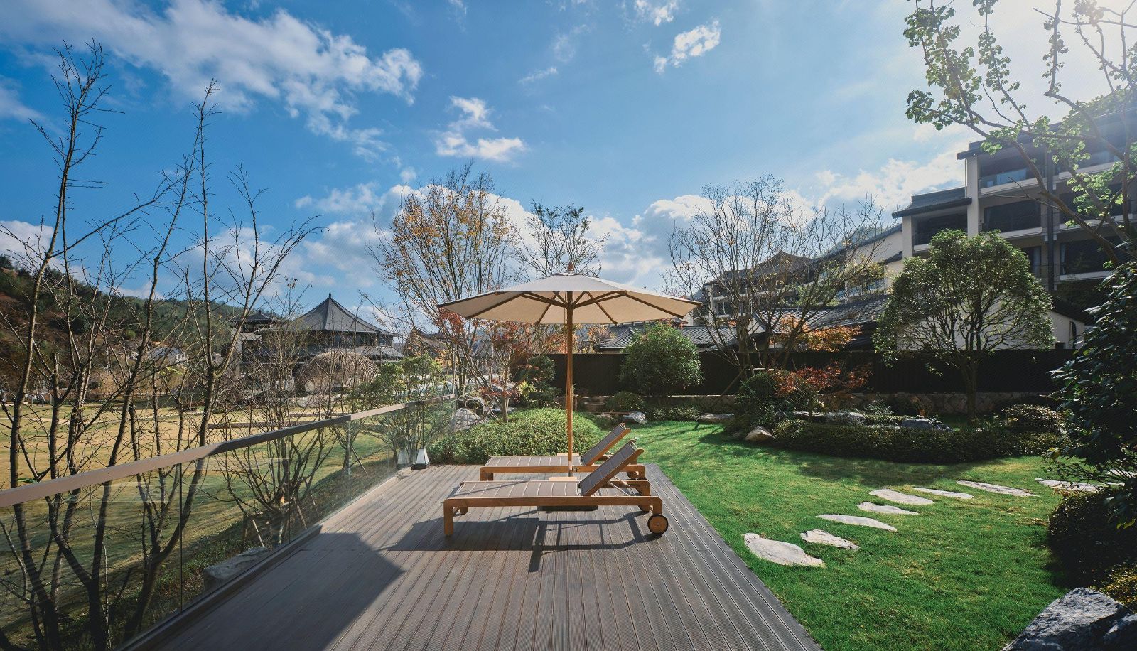 Zimmer mit Bergblick - Tianmu Mountain Duxi Tianli Hotel