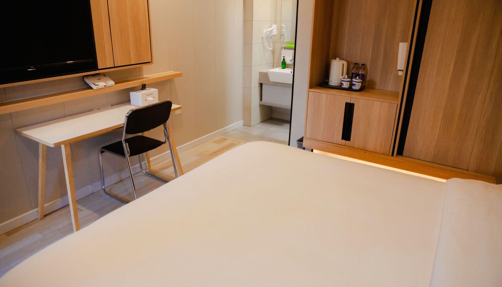 Business-kamer - Paibai Cloud Hotel  East Railway Station Home Inn - Baotou Central Hospital