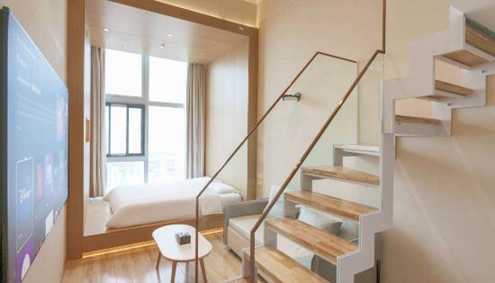 Room with sea view - Zhujia loft intelligent cinema apartment (China Resources Mixc store)