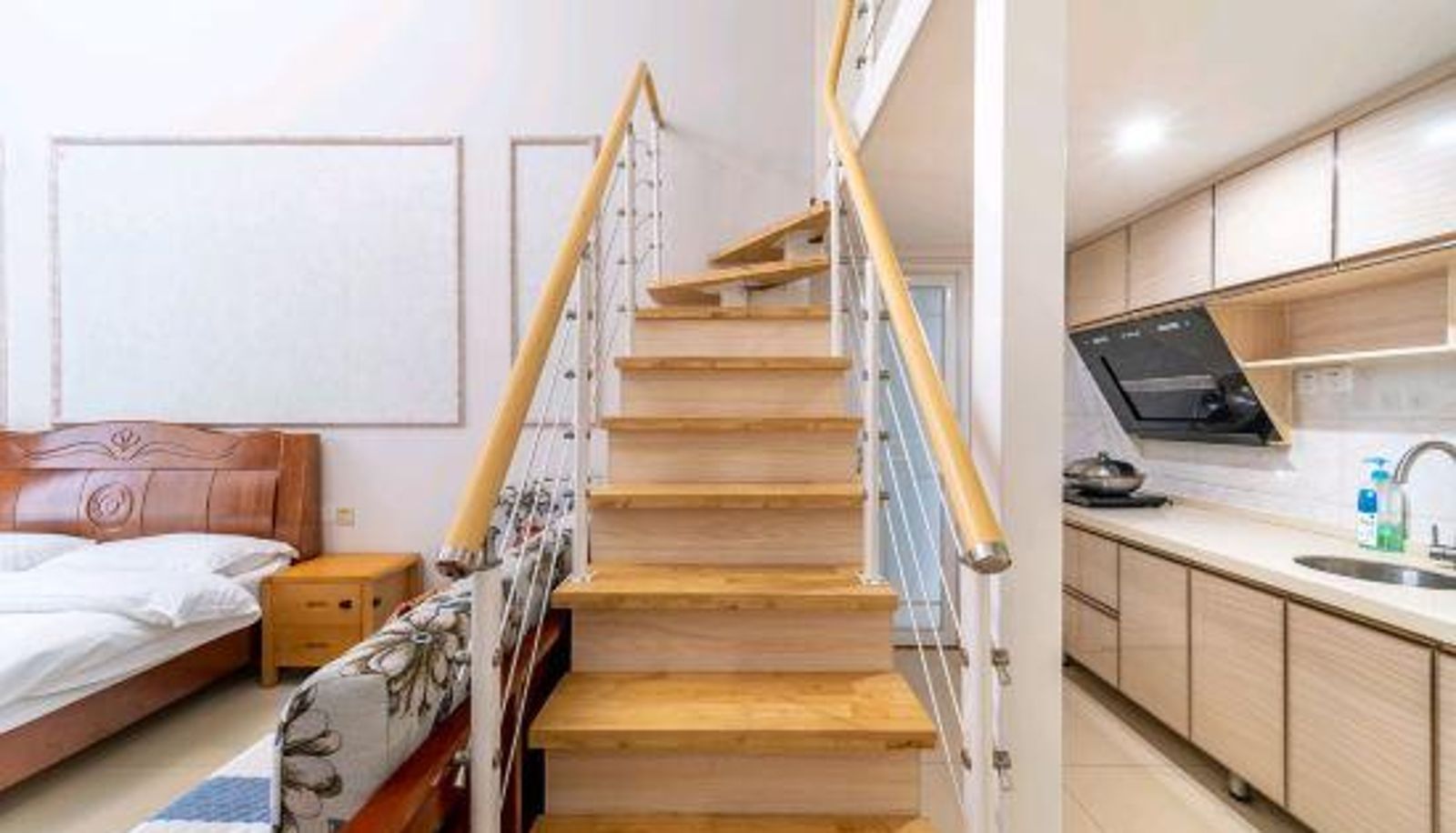 Pokój z widokiem na morze - Hairun Loft Full House Intelligent Cinema Apartment (Rizhao Mountain Haitian Bathing Beach Store)