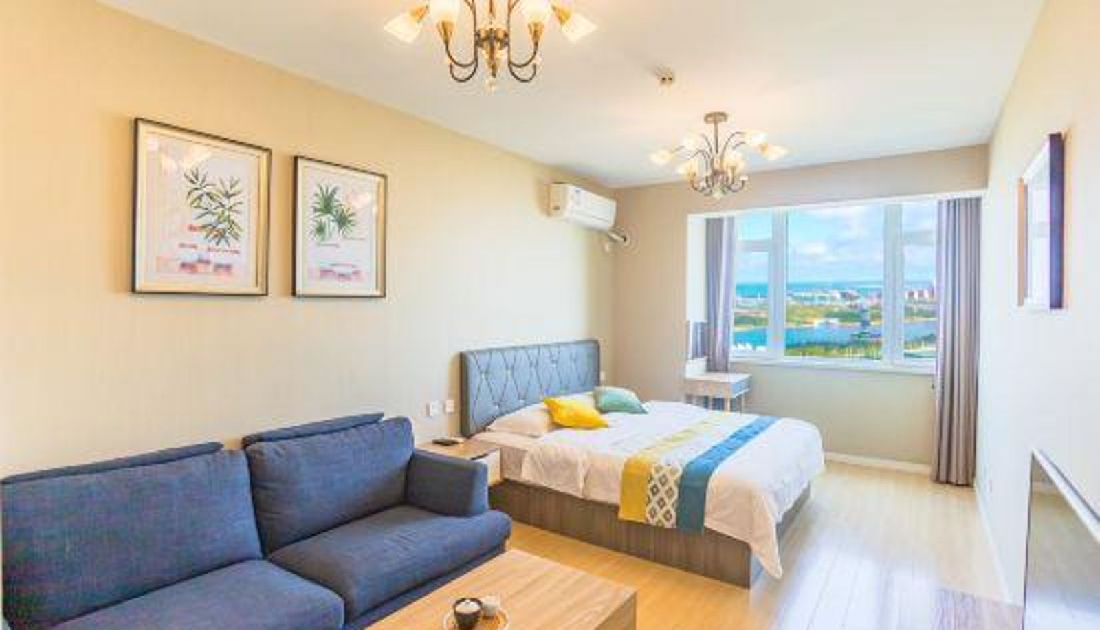 Zimmer mit Meerblick - Rizhao)  Wanda Plaza Yunduo Seaview Cinema Apartment (Dongyi Town Store