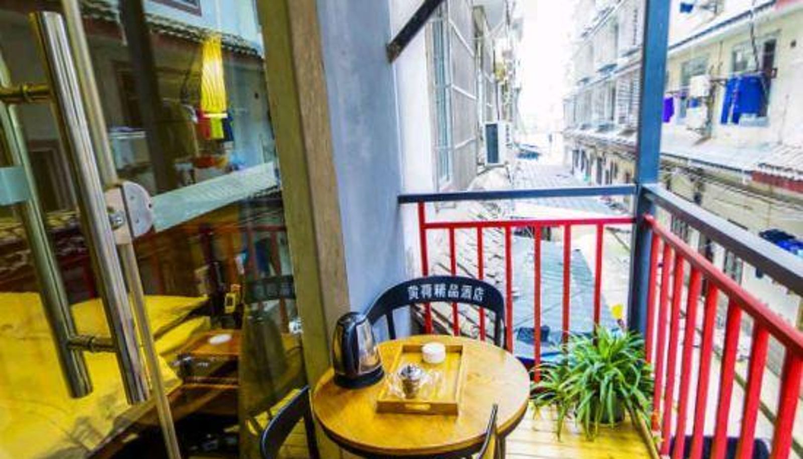 Kamer met balkon - Huanghe Boutique Hotel (Yangshuo West Street)