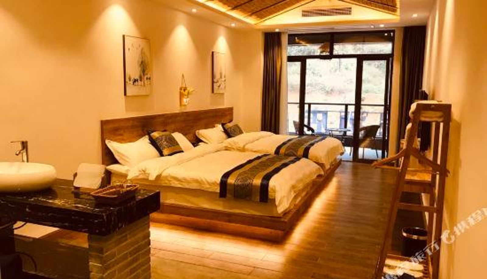 Kamer met uitzicht op de bergen - Bushe Resort (Yangshuo Shili Gallery)