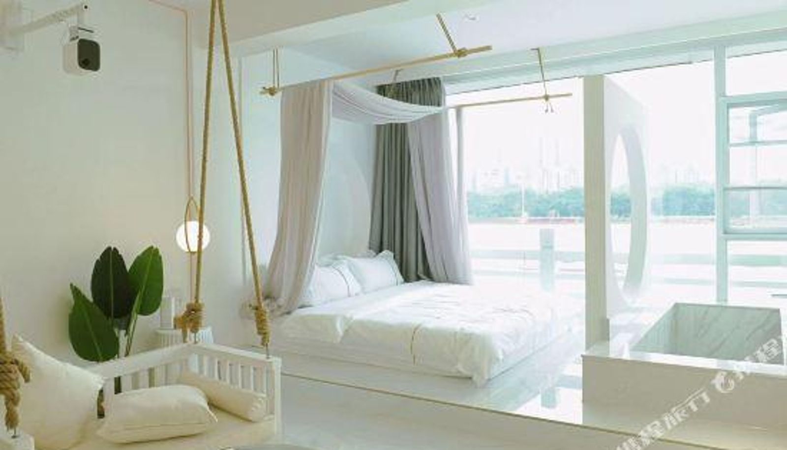Zimmer mit Flussblick - Guanghan Yisu Intelligent Hotel