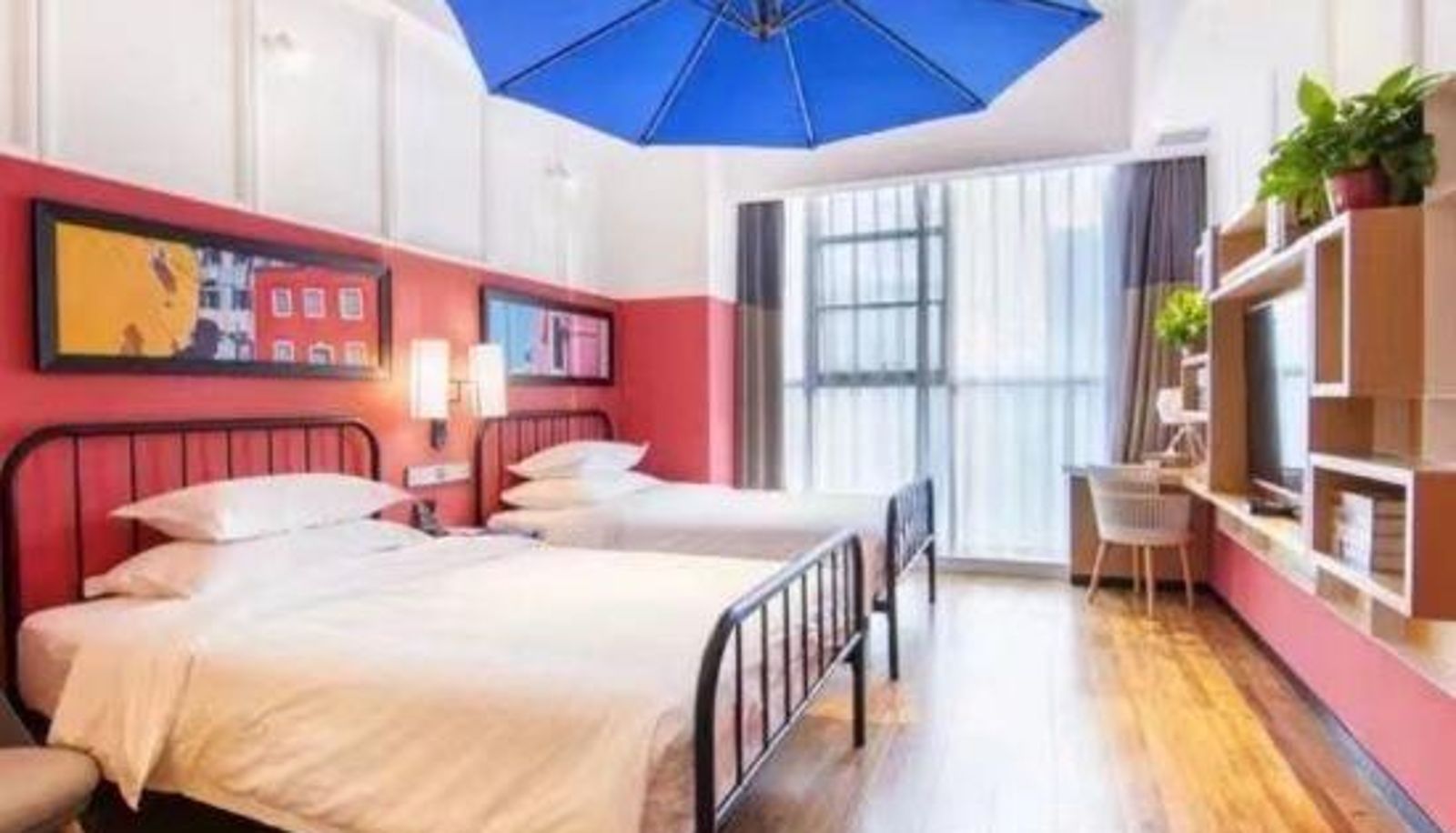 Zimmer - Shangmei Baihe Hotel (southeast subway station store of Zhengzhou navigation Plaza City)