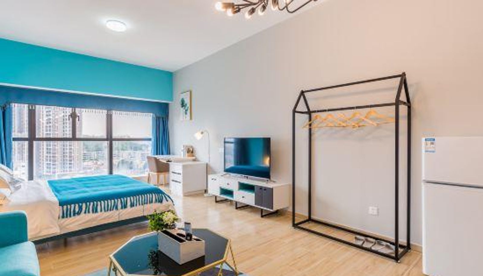 Habitación - Micro-themed Light Luxury Art Apartment (Daxin Xinduhui)