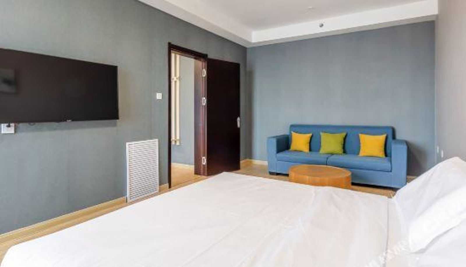 Zimmer mit Meerblick - Tuyuan Boutique Holiday Apartment (Weihai Haishang Park Hanlefang East Street)