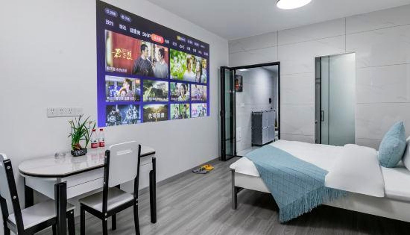 Zimmer mit Balkon - Fuzhou Xintu Cinema Apartment