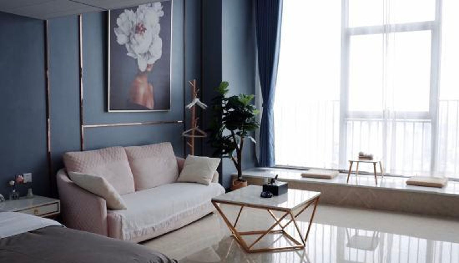 Family room - Jingxi Boutique Duplex Apartment (Foshan Nanhai Wanda Plaza Financial High-tech Zone Metro Station)