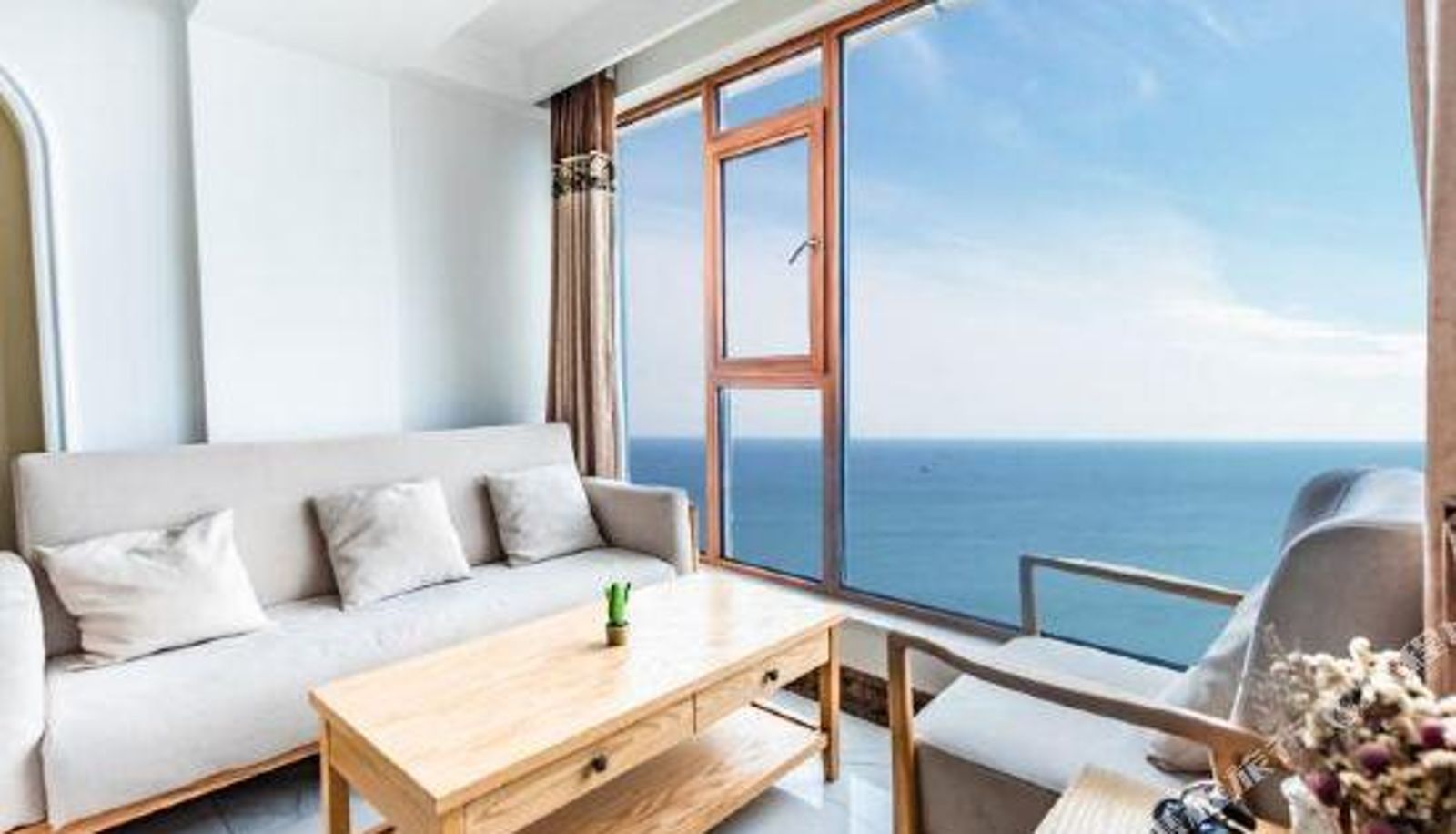 Room with sea view - Qinhuangdao  bianyu Loft Sea View Apartment