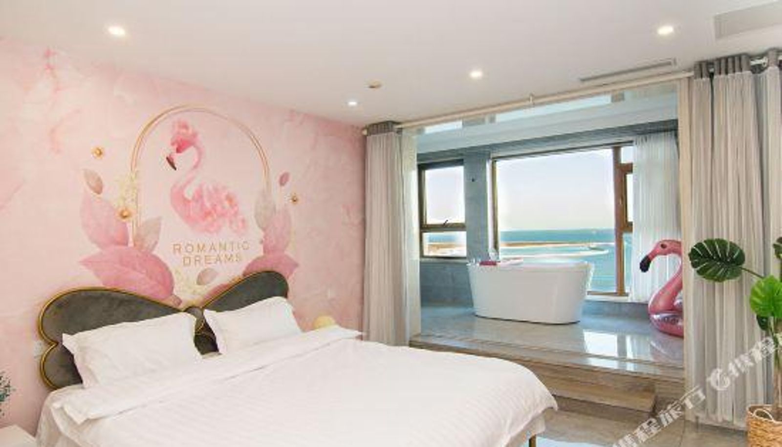 Room with sea view - Yujian shiguang sea view apartment(Qinhuangdao JInmenghaiwan Shop)