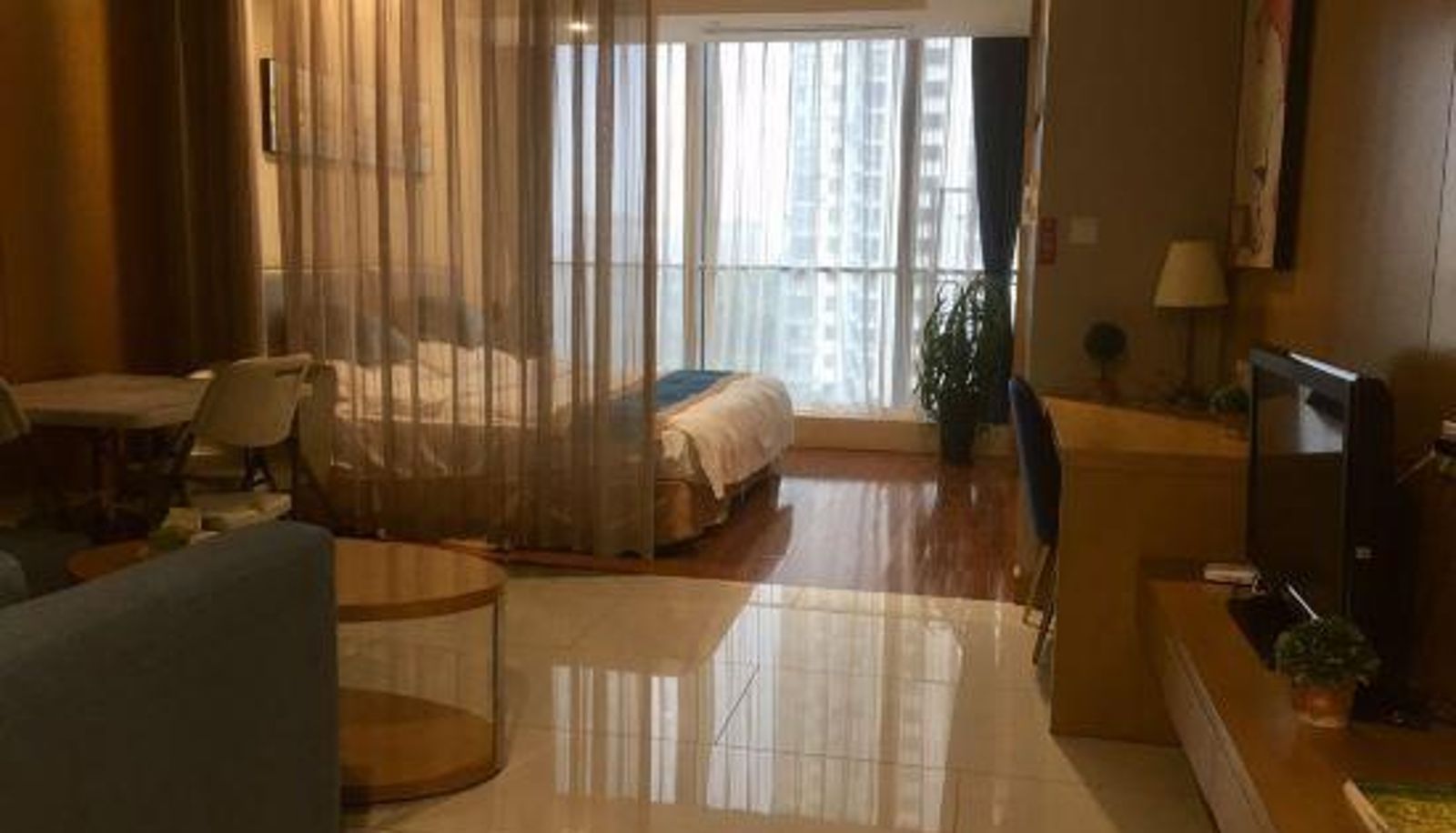 Pokój - International Trade Centre apartment rooms of NanTong