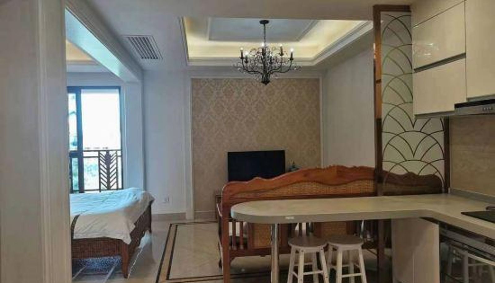 Zimmer mit Meerblick - Yihai blue sky apartment (Lingshui Coral Sea store)