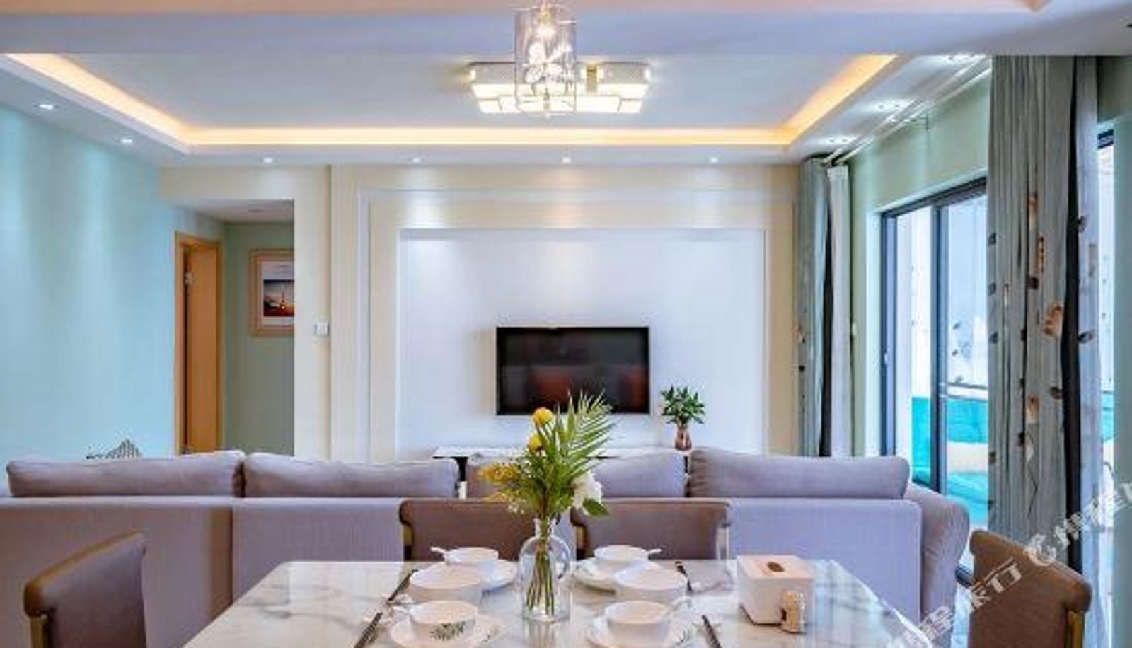 Zimmer mit Meerblick - Lixiangjia Seaview Service Apartment