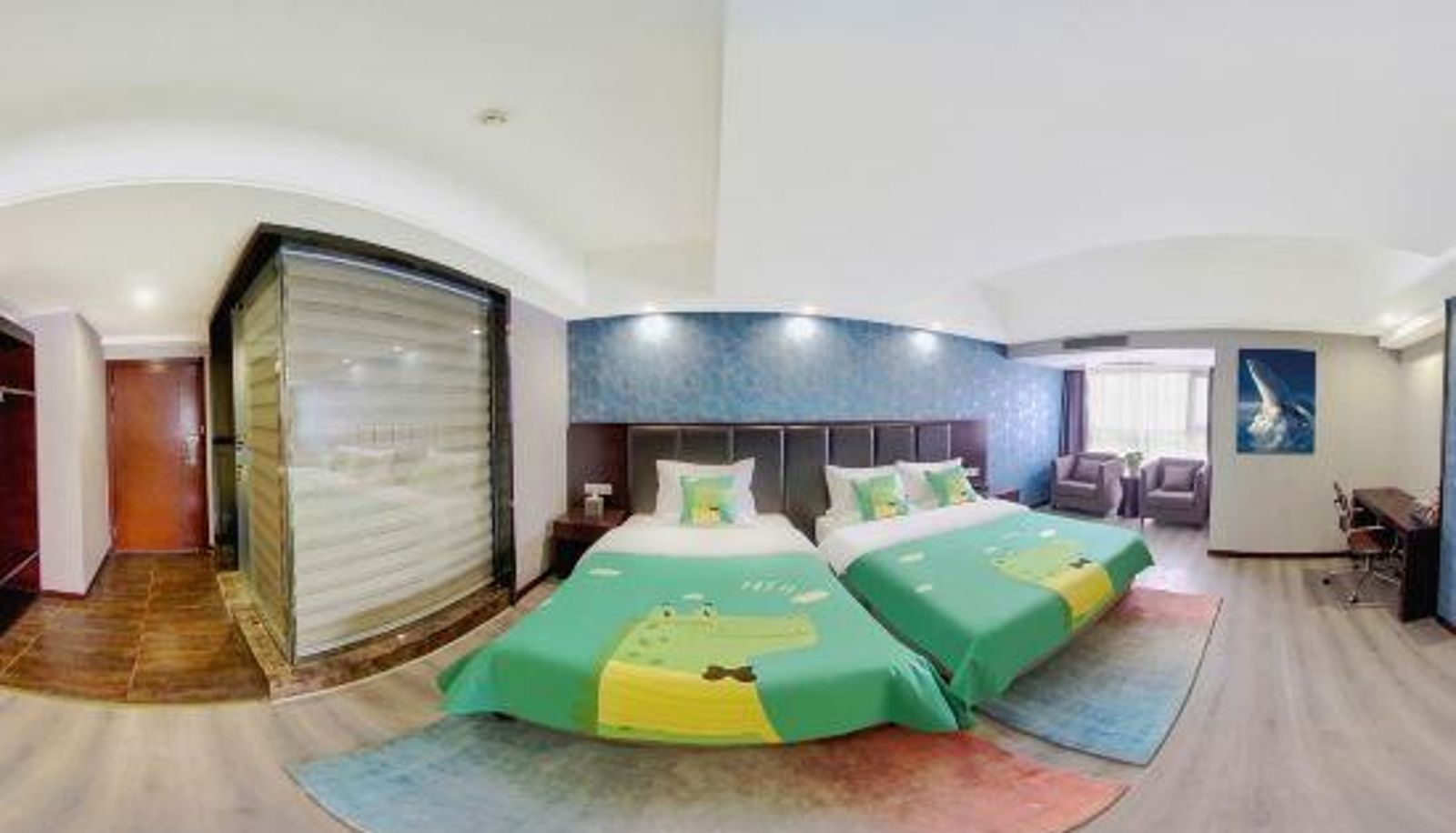 Pokój typu family - YueZhu Hotel (Chengdu Shuangliu International Airport Beijing Hualian Supermarket Store)