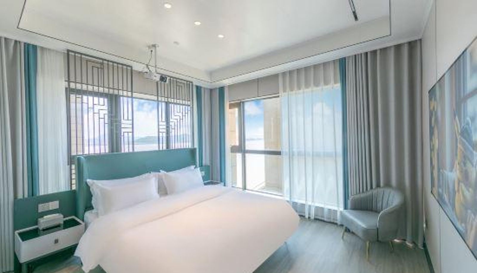 Zimmer mit Meerblick - Zhoushan Boerting Hotel