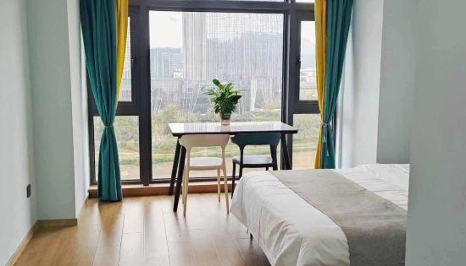 Pokój z widokiem na jezioro - Hetel Smart Apartment (Qingshanhu Baolong Plaza Store)