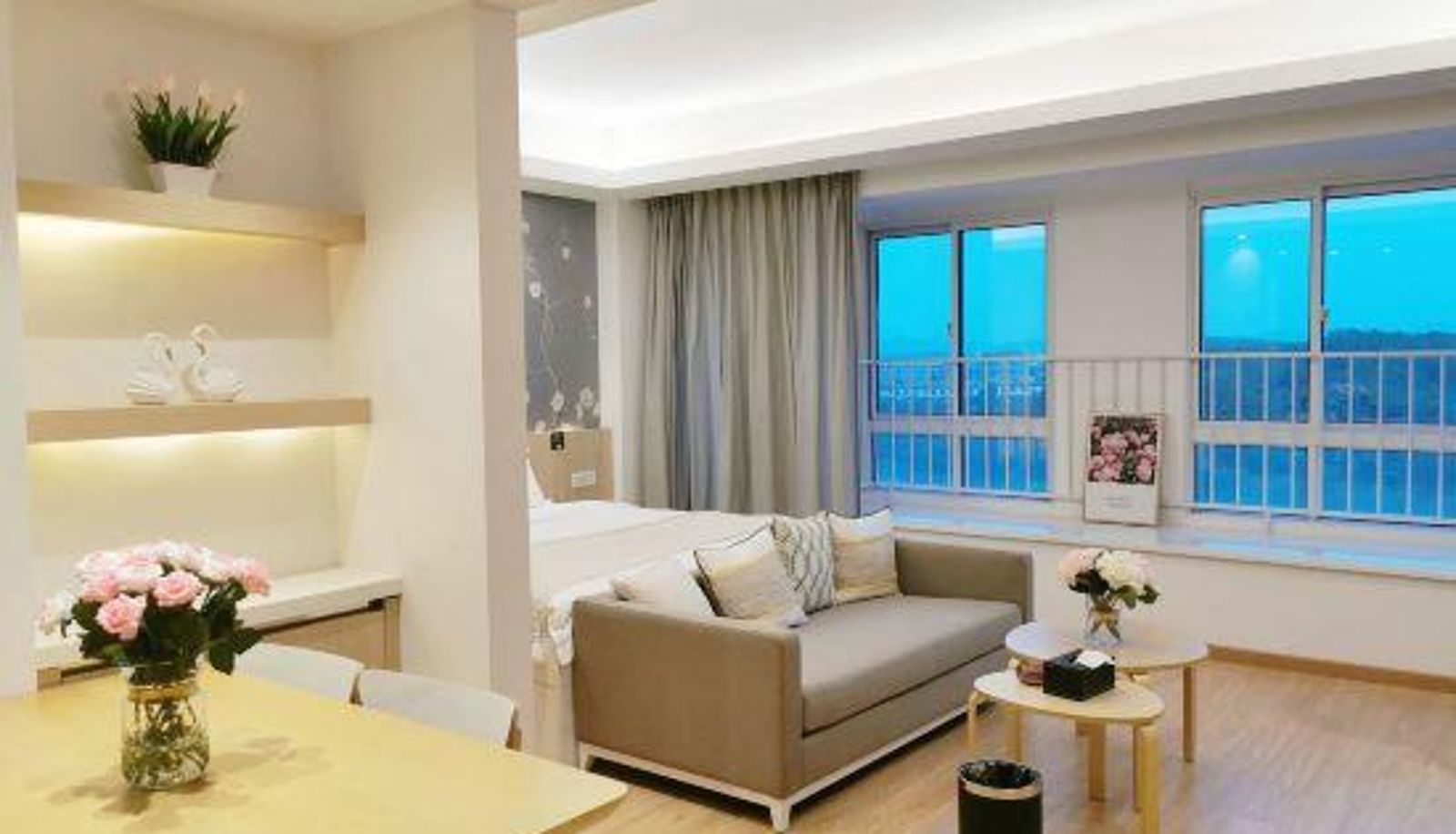 Widok wnętrza - Ziwei Manxin Creative Pinjian Apartment