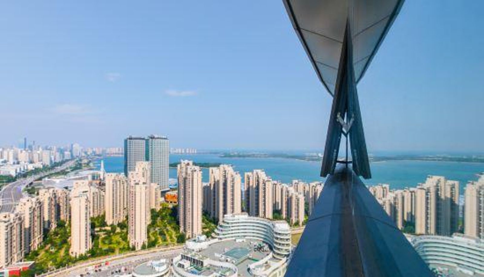 Habitación con vistas al mar - Meet Haiyue Sky Blue Apartment (Qingdao Wuyue Plaza)