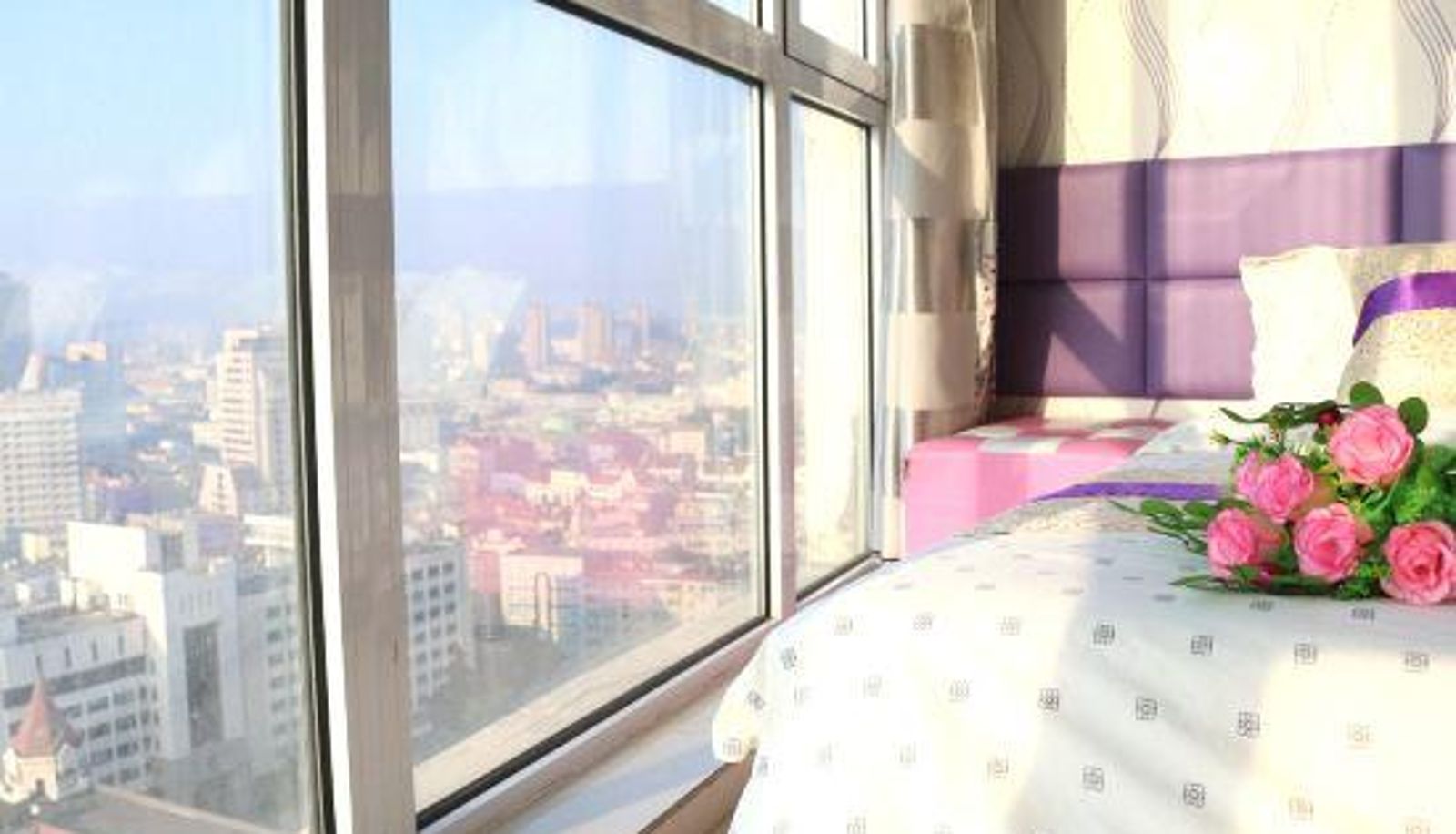 Pokój z widokiem na morze - Qingdao Nice Sea Soft Wind Sea View Apartment