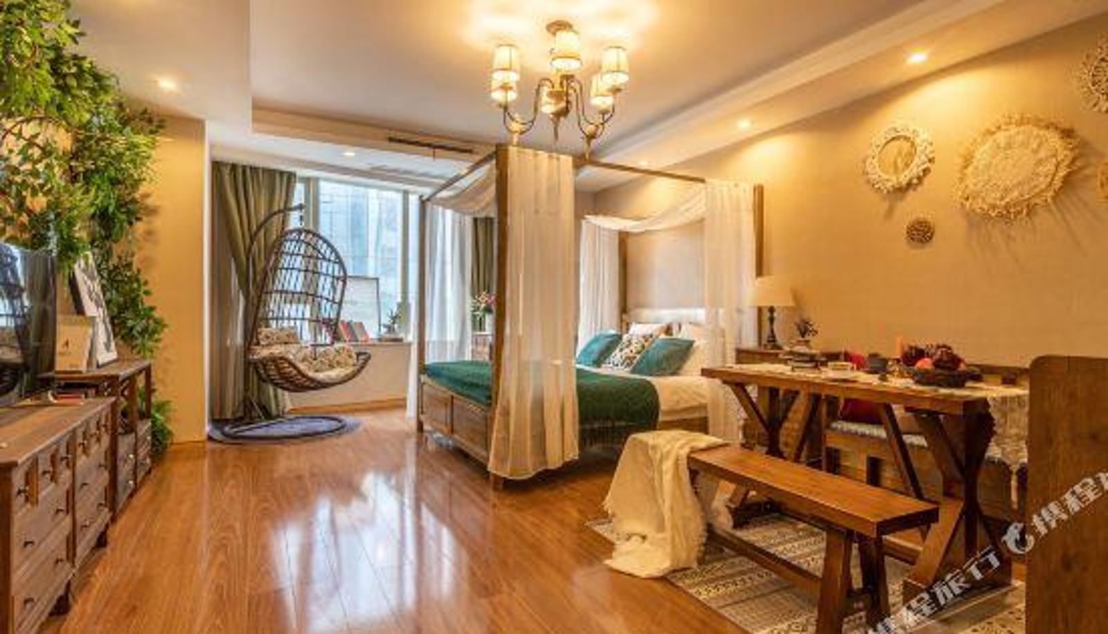 Chambre - Mige boutique service apartment (Tianjin Xiaobailou Wudao store)