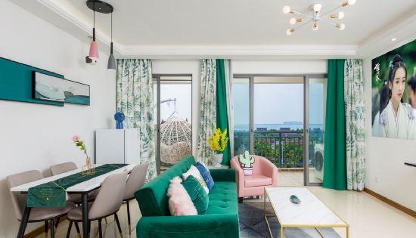 Zimmer mit Meerblick - Gaolongwan Zhijia Apartment