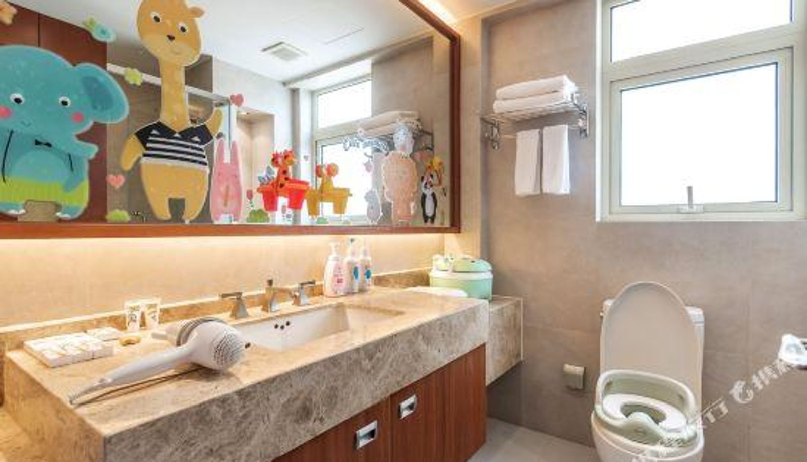 Kamer met uitzicht op zee - Sanya Jingyu Heart Parent Child Seaview Apartment (Dadonghai Summer Department Store)