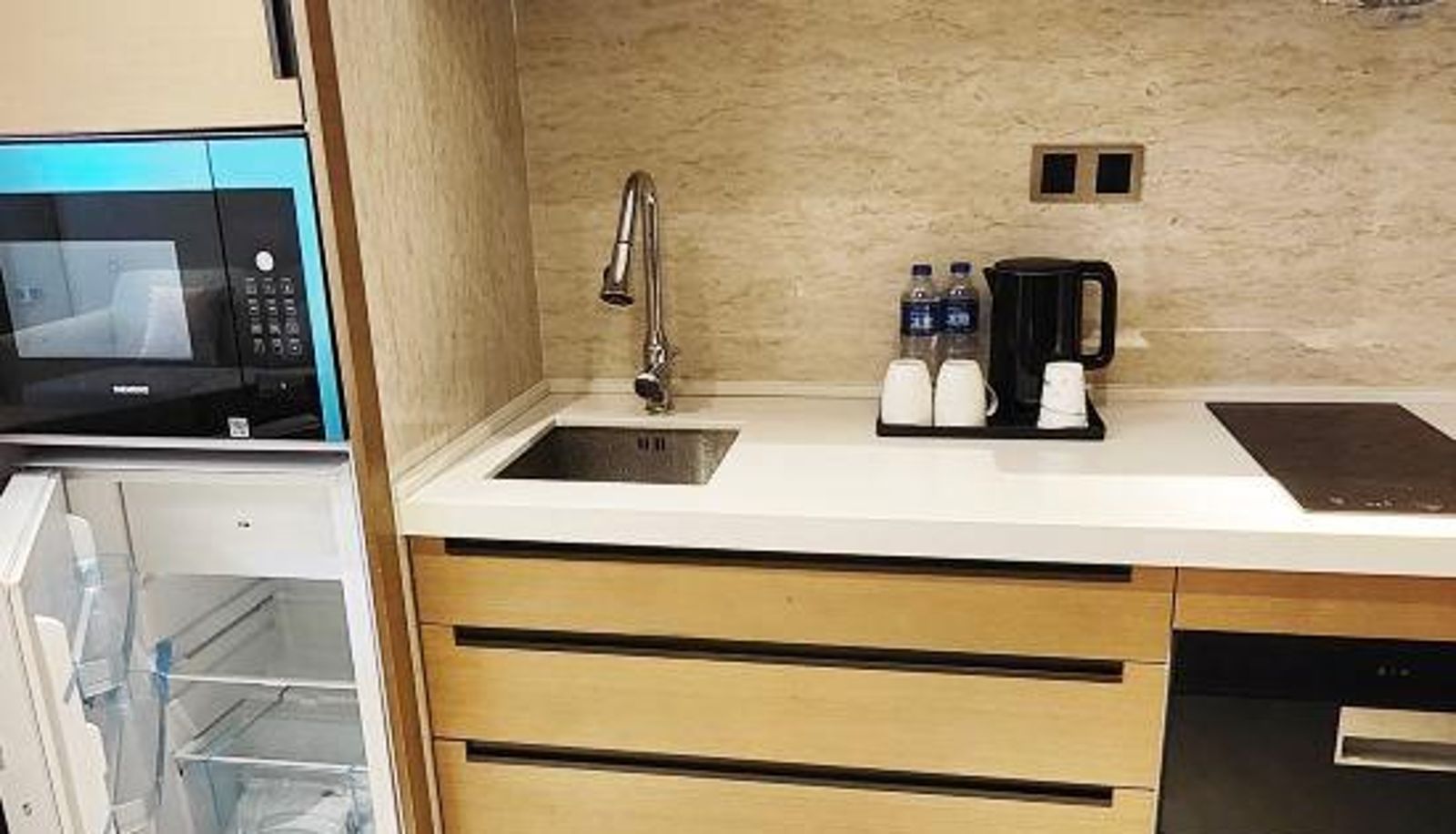 Kamer met uitzicht op zee - Orange Road International Apartment (Zhuhai International Convention and Exhibition Center Store)