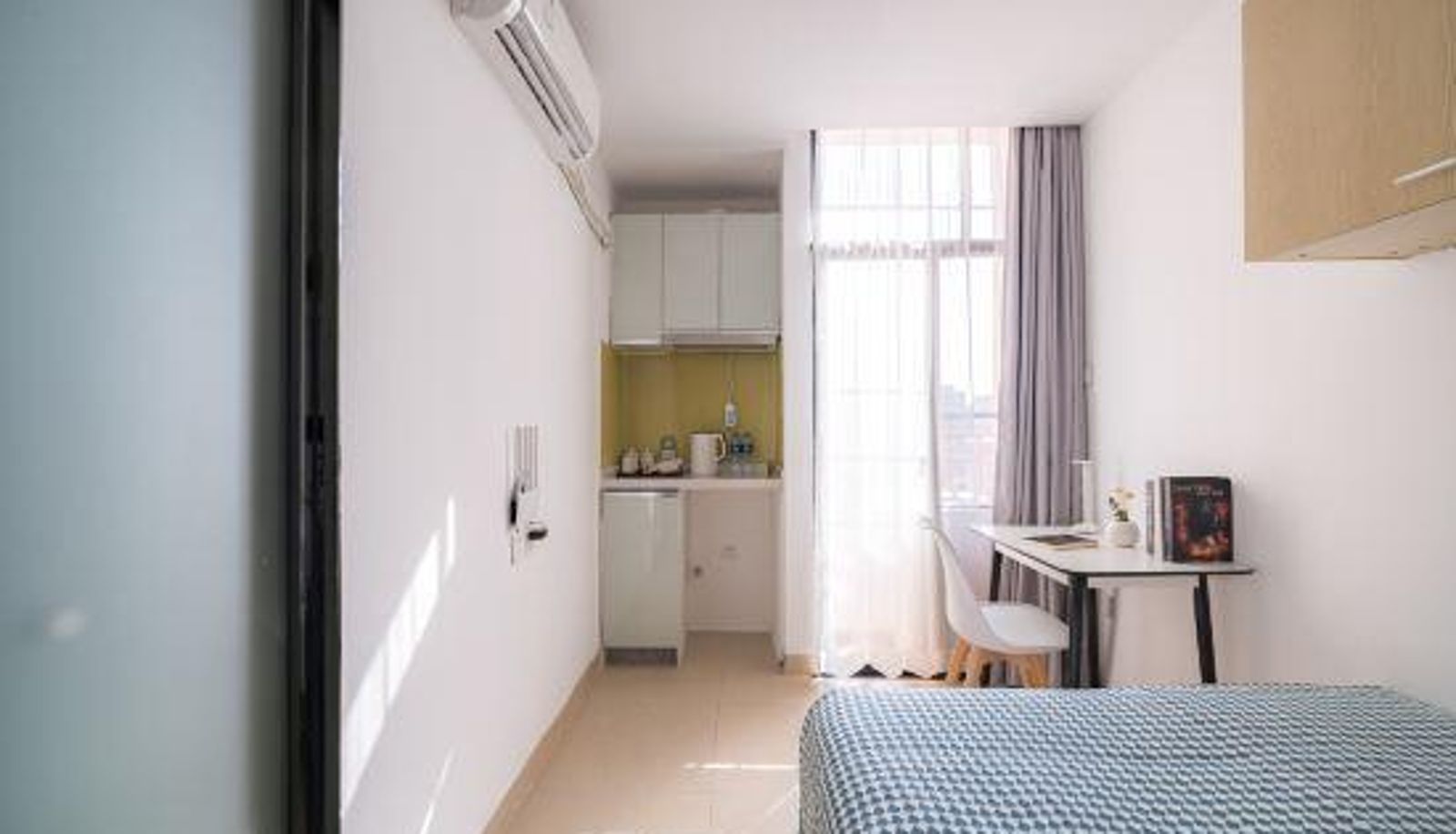 Habitación con balcón - Haitang Deng Executive Apartment (Shenzhen Bao'an International Airport Guxu Subway Station)