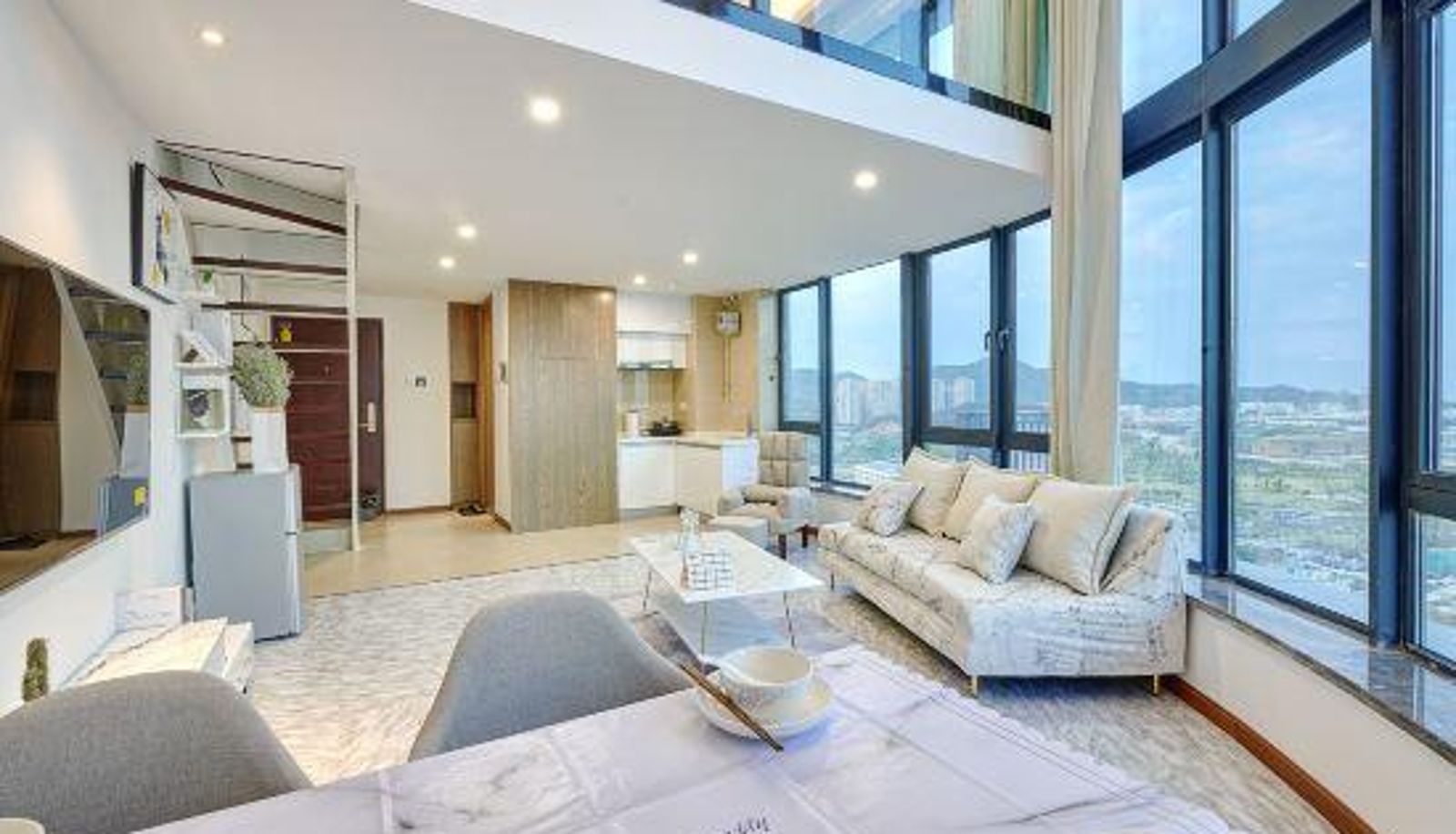 Chambre avec vue sur la mer - Bluesky apartment in Xiamen